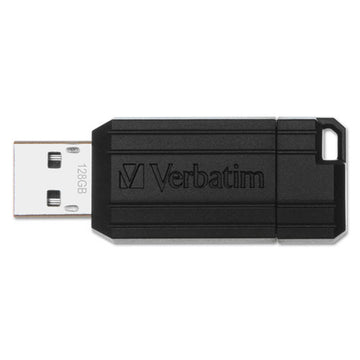 Verbatim® Pinstripe Usb Flash Drive, 128 Gb, Black freeshipping - TVN Wholesale